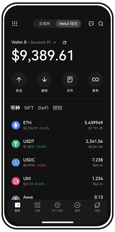 OK交易网站页面展示